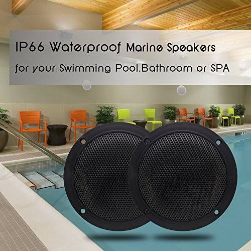 4 Inches Waterproof Marine Ceiling Flush Wall Mount Speakers with 160 Watts Power D478