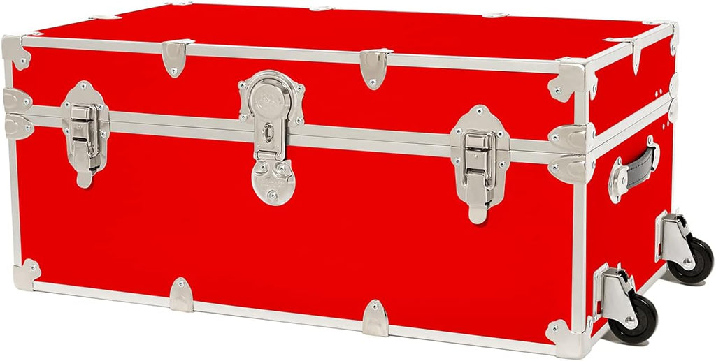 Large Armor Trunk with Removable Wheels 32x18x14 (Silver) G91525