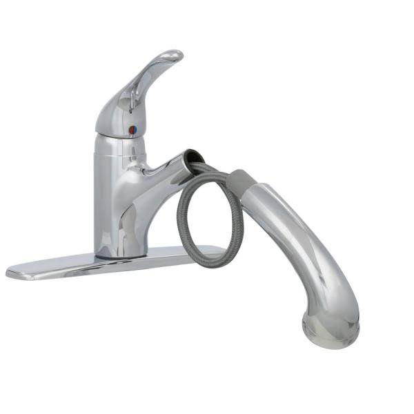Polished Chrome Pull-Out Kitchen Faucet Z68785